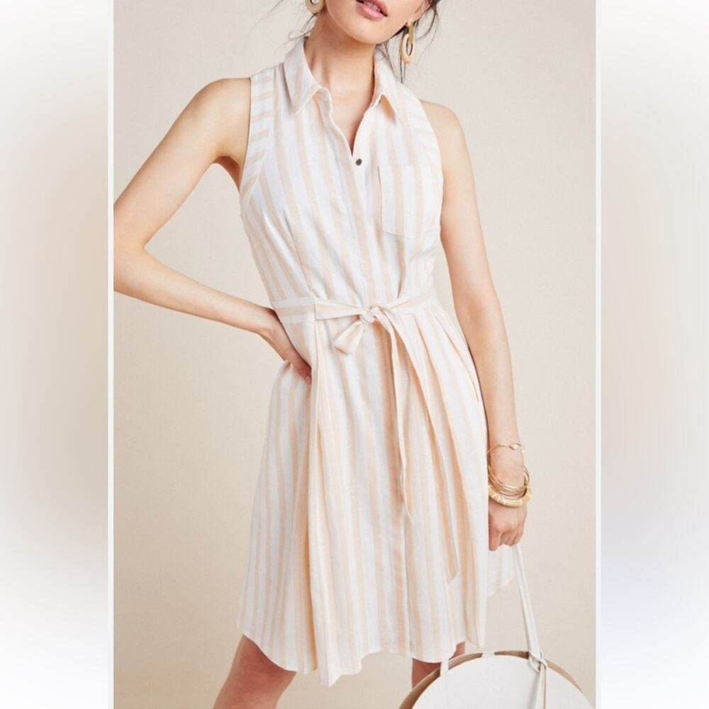 Anthropologie Billie Shirtdress Striped Size 6